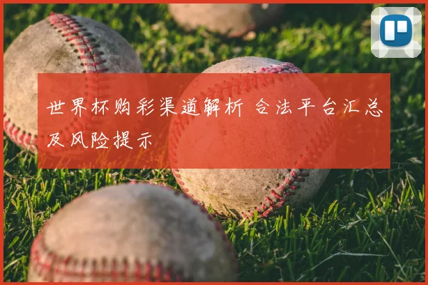 世界杯购彩渠道解析 合法平台汇总及风险提示