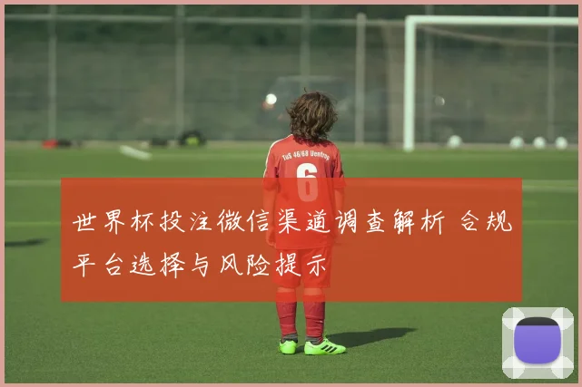世界杯投注微信渠道调查解析 合规平台选择与风险提示